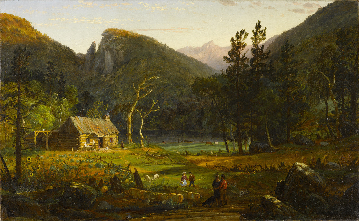 Jasper Francis Cropsey - Eagle Cliff, Franconia Notch, New Hampshire