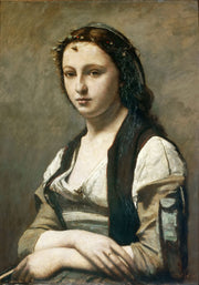 Jean-Baptiste-Camille Corot - Woman with a Pearl-Reproduction-Get Custom Art