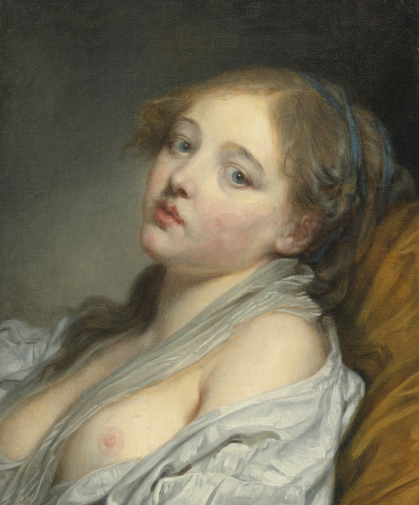 Jean Baptiste Greuze - Bust of Young Woman