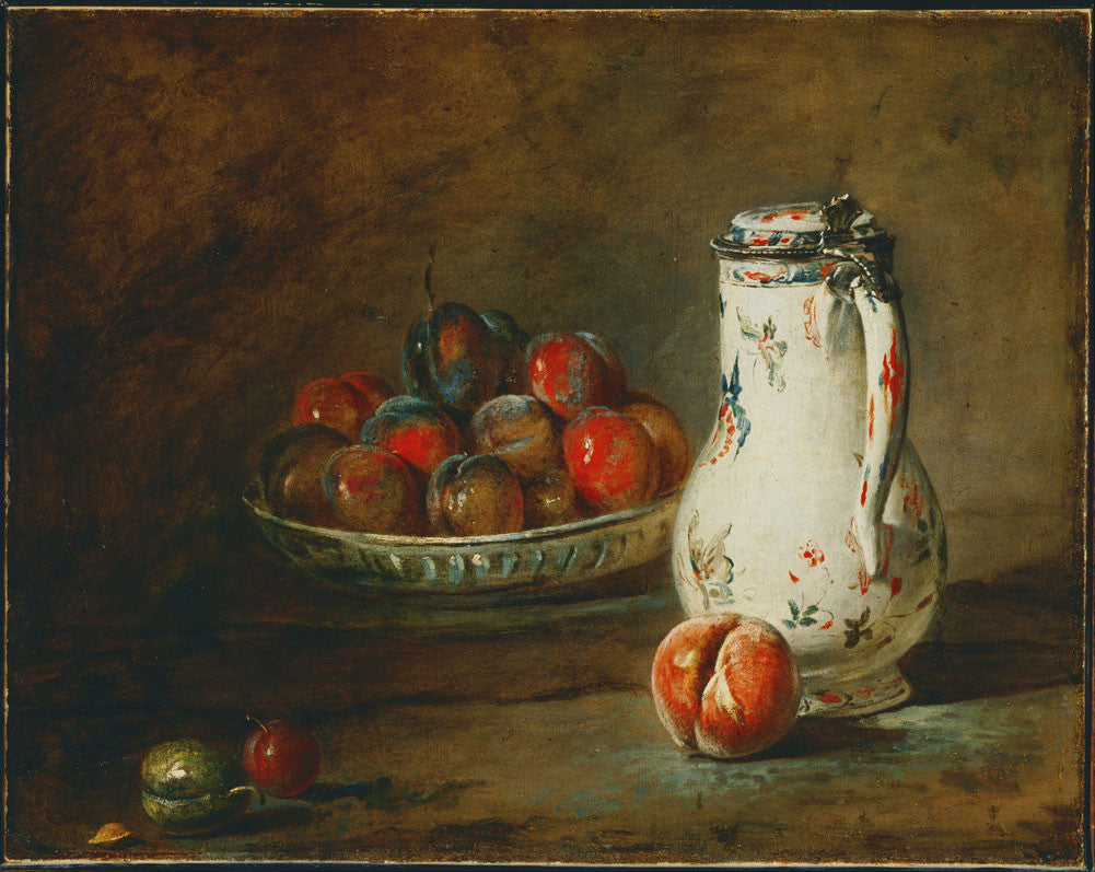 Jean-Baptiste-Simeon Chardin - Raisins et Grenade-Reproduction-Get Custom Art