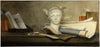 Jean-Baptiste-Simeon Chardin - Still life with attributes of the arts