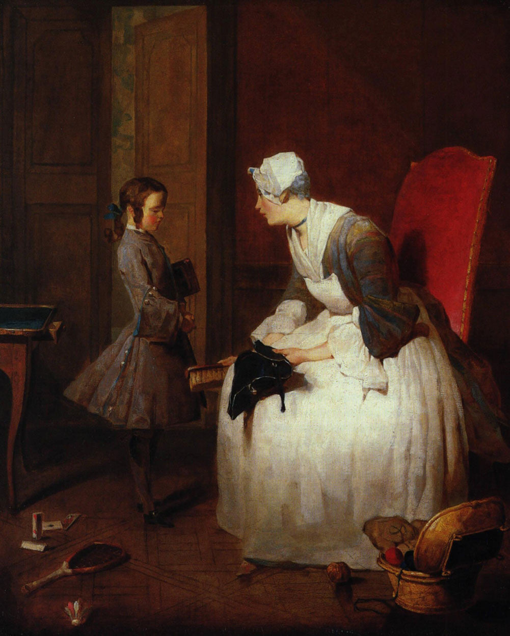 Jean-Baptiste-Simeon Chardin - The Governess-Reproduction-Get Custom Art