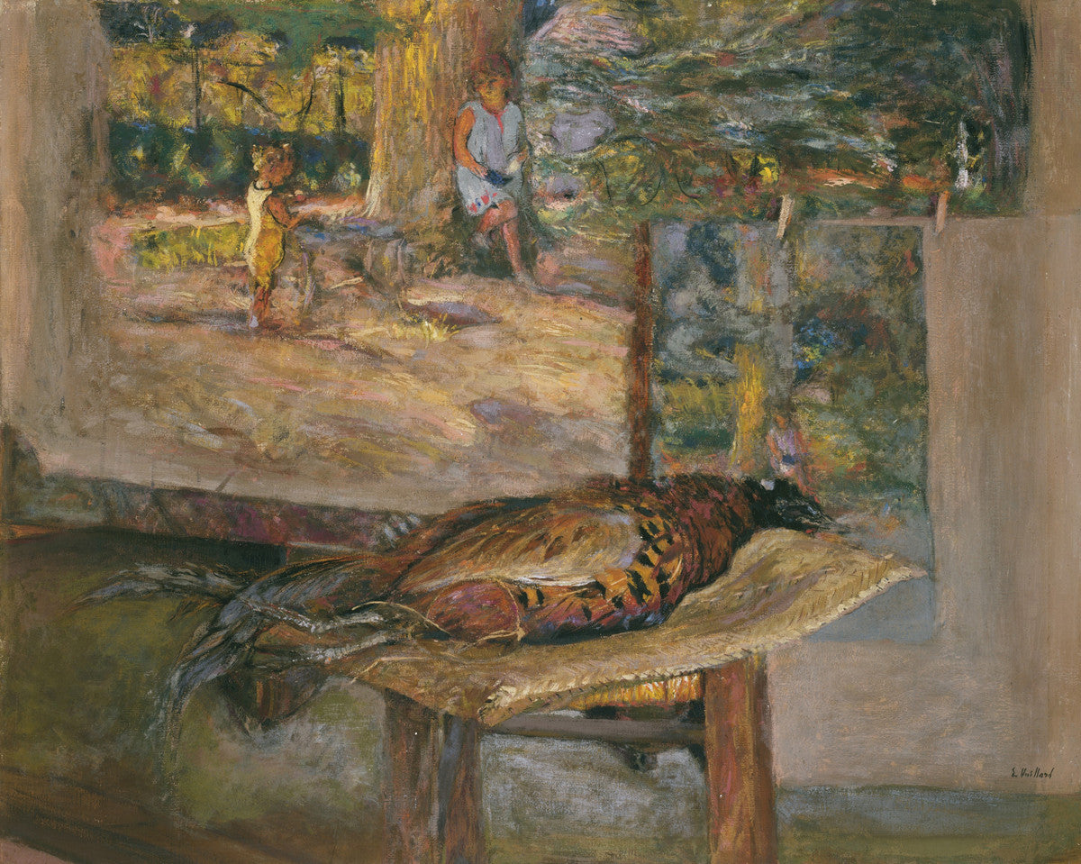 Jean-Édouard Vuillard - Interior with Paintings and a Pheasant-Reproduction-Get Custom Art