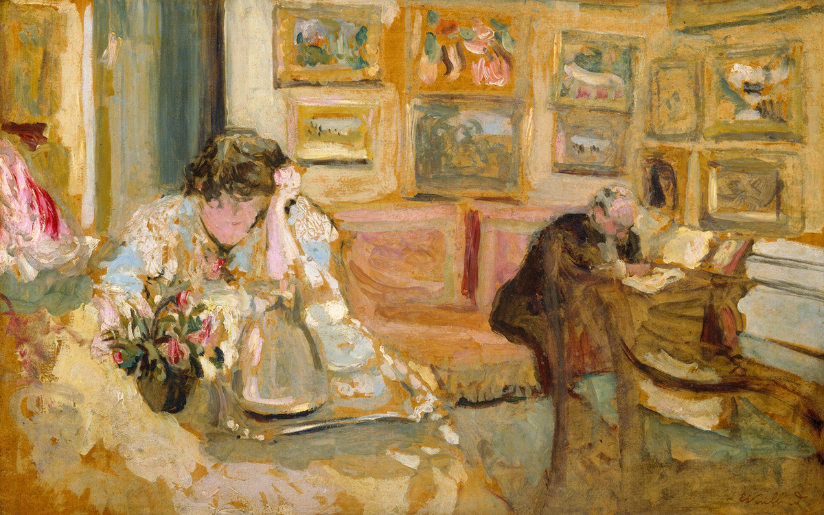 Jean-Édouard Vuillard - Jos and Lucie Hessel in the Small Salon, Rue de Rivoli-Reproduction-Get Custom Art