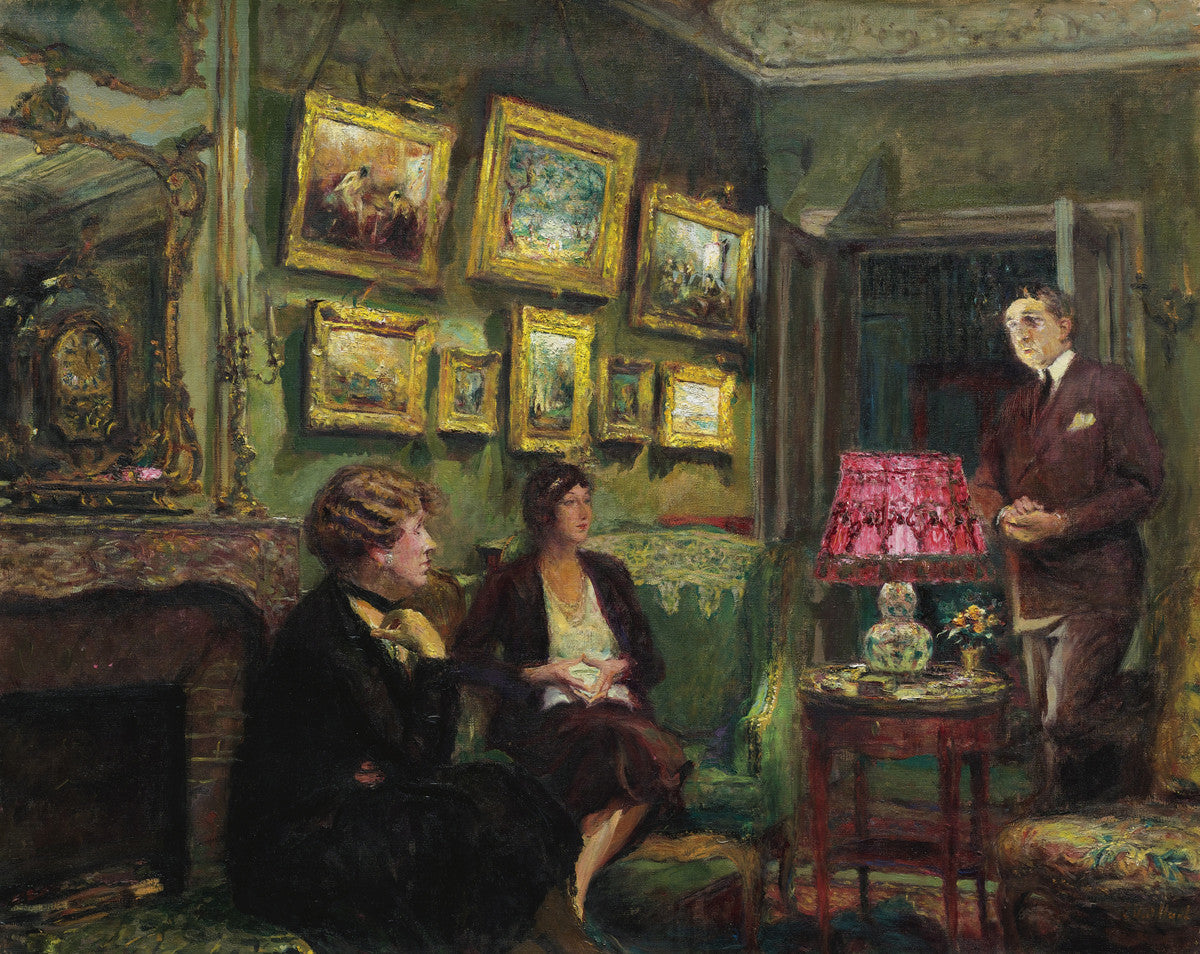 Jean-Édouard Vuillard - Madame Lucien Sauphar, Assise Dans Son Salon-Reproduction-Get Custom Art
