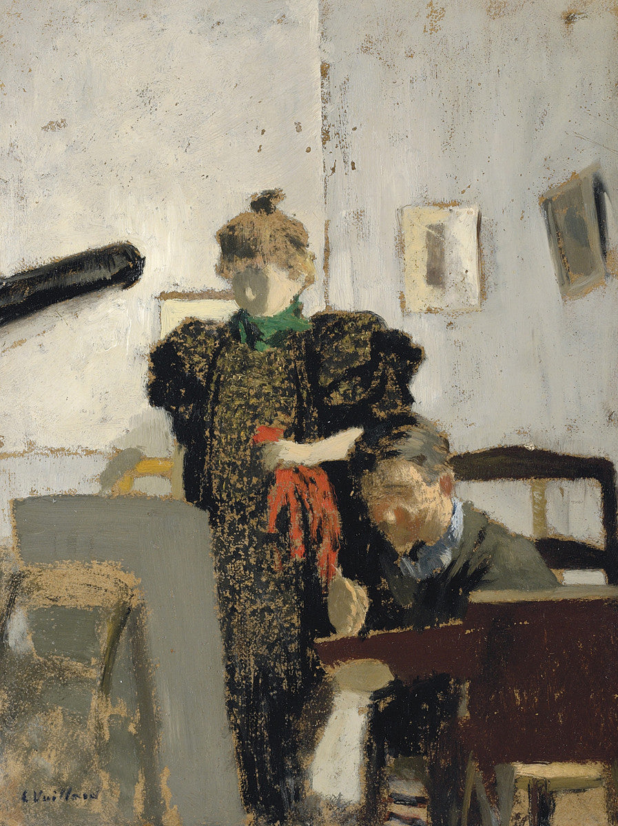 Jean-Édouard Vuillard - Vallotton Chez Les Natanson-Reproduction-Get Custom Art