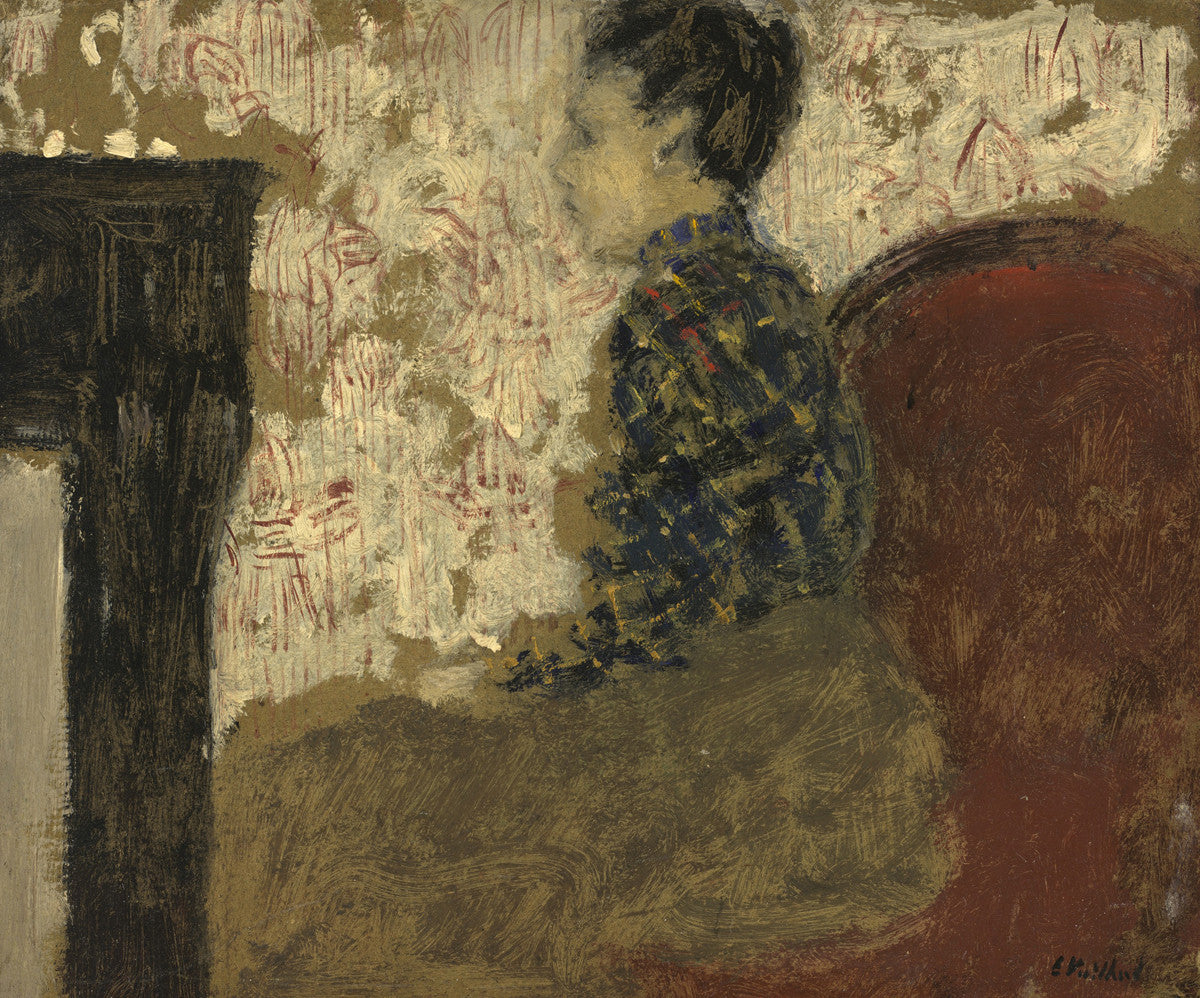 Jean-Édouard Vuillard - Woman Sitting by the Fireside-Reproduction-Get Custom Art
