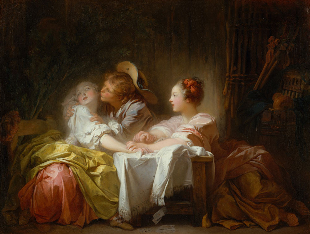 Jean-Honore Fragonard - The Stolen Kiss 2