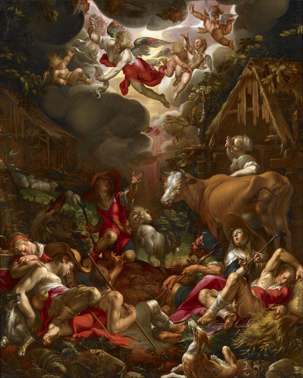 Joachim Wtewael - Annunciation to the Shepherds