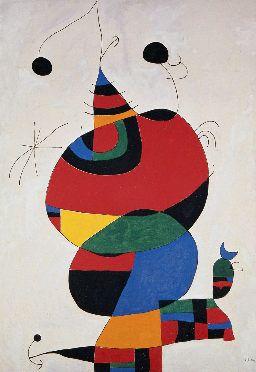Joan Miró - Woman, Bird and Star-Reproduction-Get Custom Art