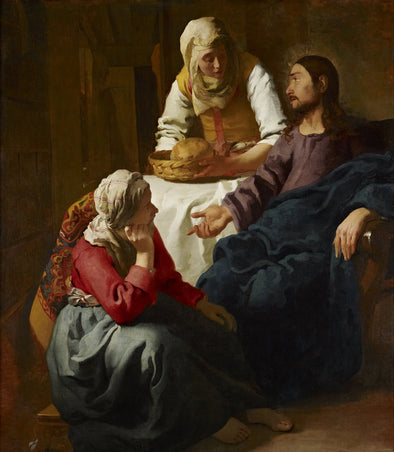 Johannes Vermeer - Christ in the House of Martha and Mary