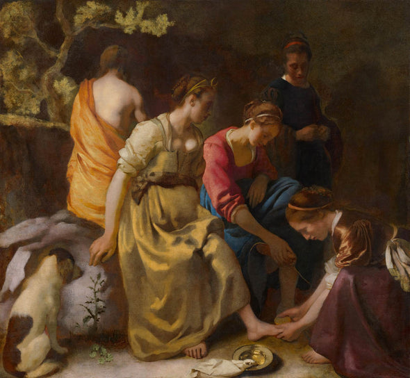 Johannes Vermeer - Diana and her companions or Diana and Her Nymphs