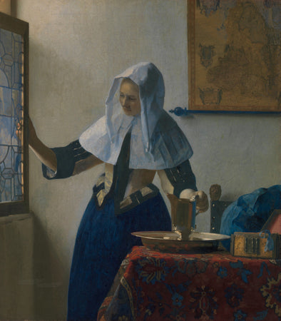 Johannes Vermeer - Young Woman with a Water Pitcher