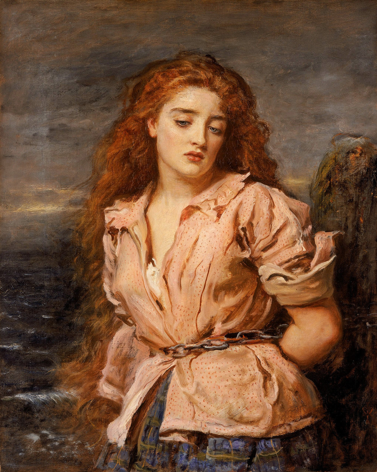 John Everett Millais - The Martyr of the Solway