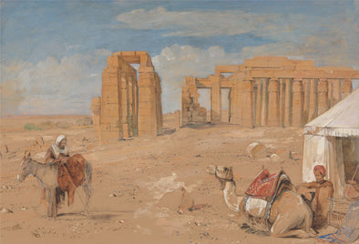 John Frederick Lewis - The Ramesseum at Thebes