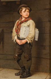 John George Brown - A News Boy