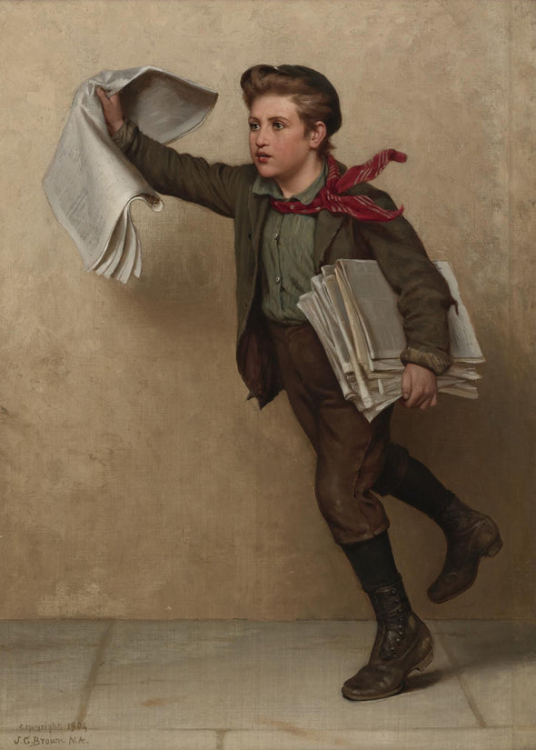 John George Brown - Extra, Extra (The Paper Boy)