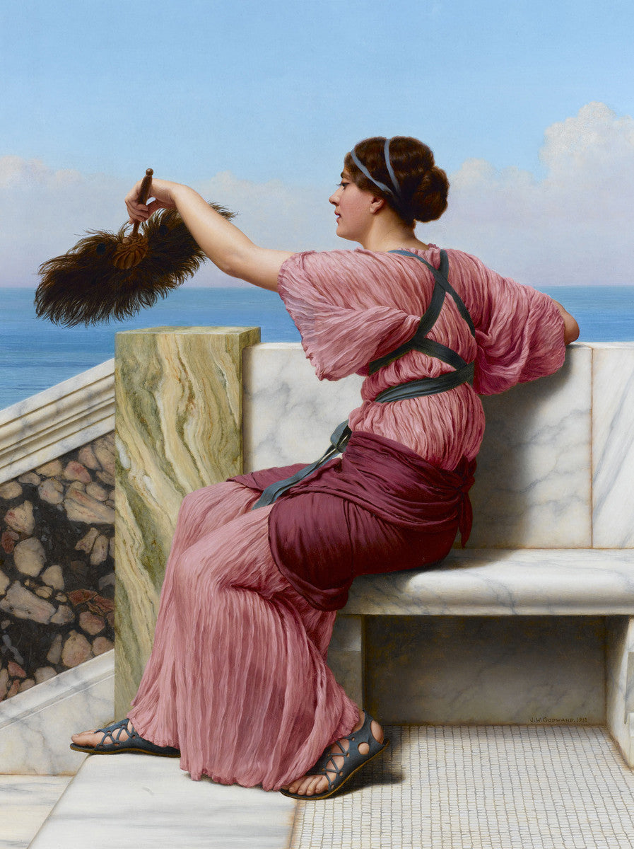 John William Godward - A Signal-Reproduction-Get Custom Art