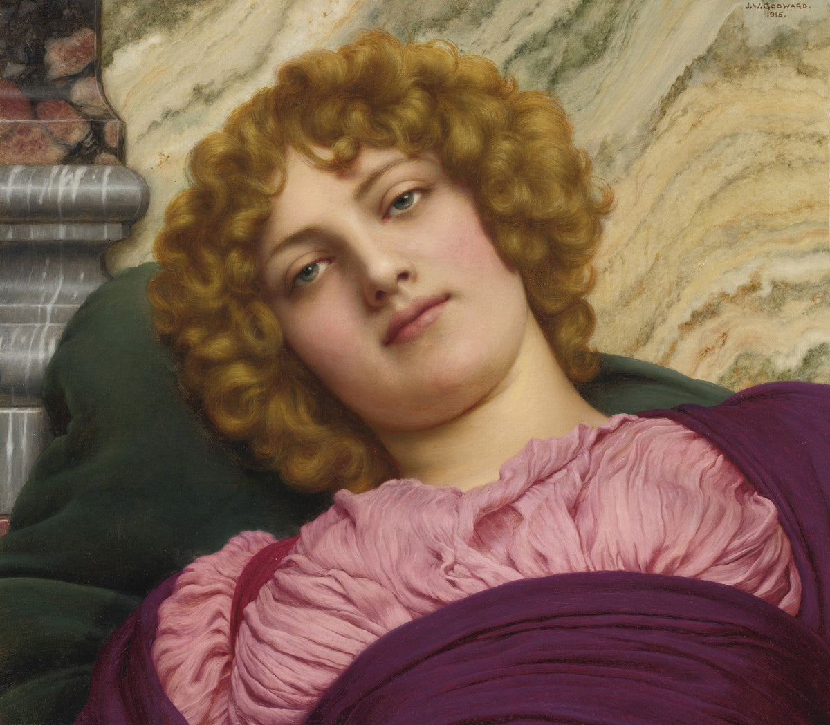 John William Godward - Myrhinna-Reproduction-Get Custom Art