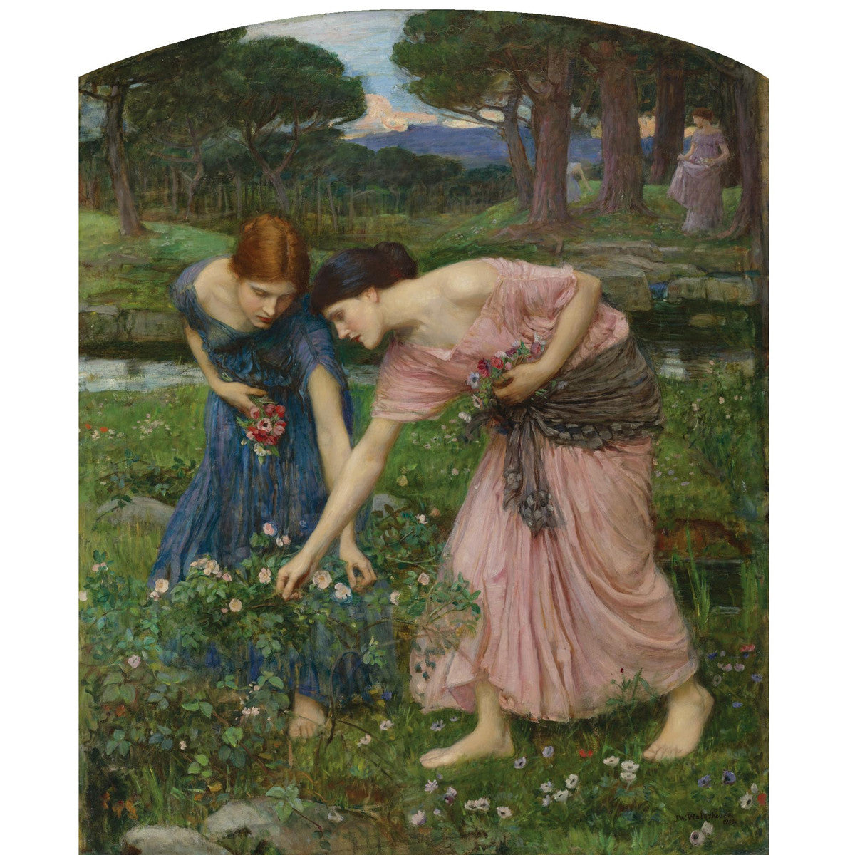 John William Waterhouse - Gather Ye Rosebuds While Ye May