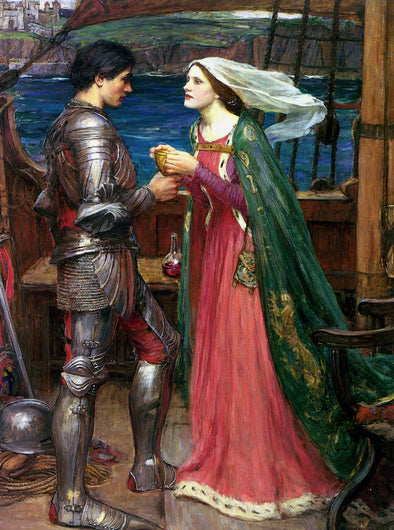John William Waterhouse - Tristan and Isolde with the Potion