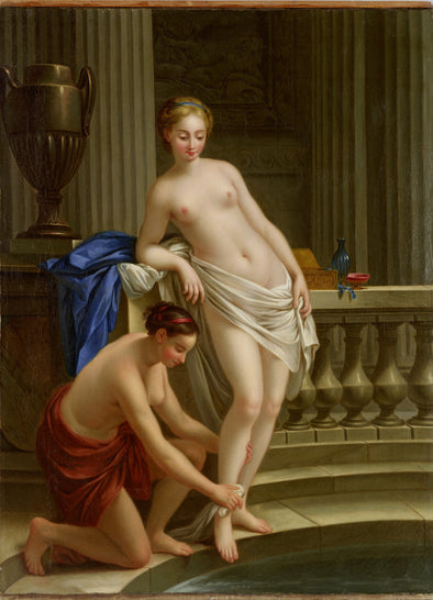 Joseph-Marie Vien - Callisto, Diane nymph out of the Bath
