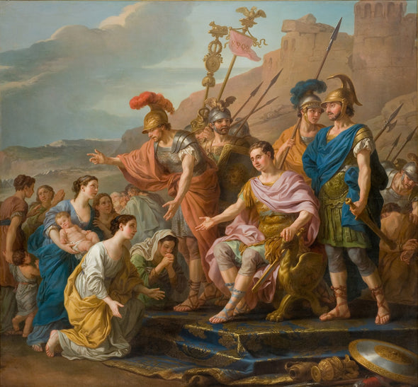 Joseph-Marie Vien - Coriolans Family Imploring him not to Besiege Rome