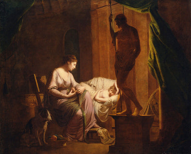 Joseph Wright of Derby - Penelope Unraveling Her Web