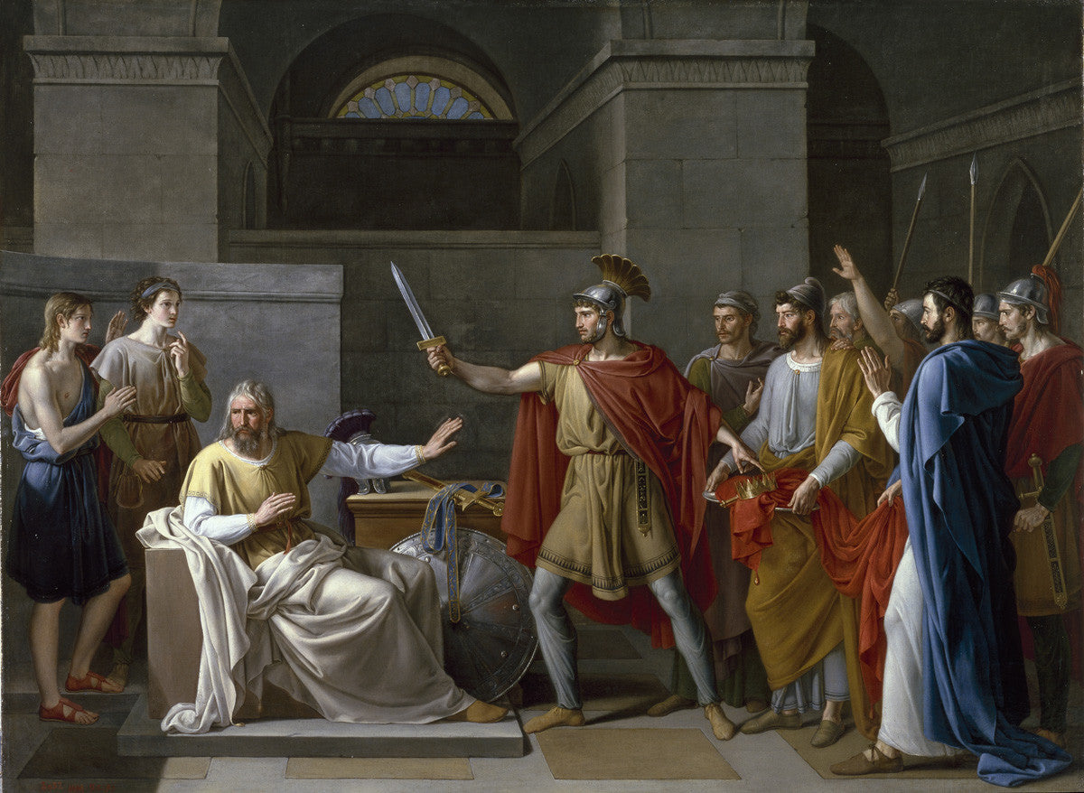 Juan Antonio Ribera - Wamba Renunciando A La Corona-Reproduction-Get Custom Art