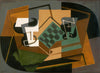 Juan Gris - Chessboard, Glass and Dish