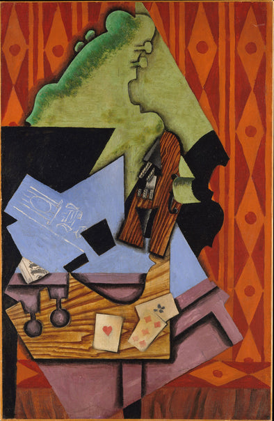 Juan Gris - Violin and Playing Cards on a Table