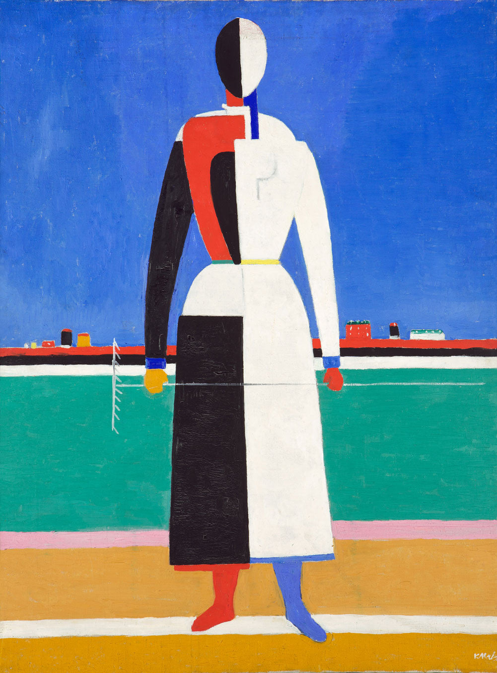 Kazimir Malevich - Woman with Rake