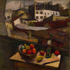 Diego Rivera - Knife and Fruit in Front of the Window