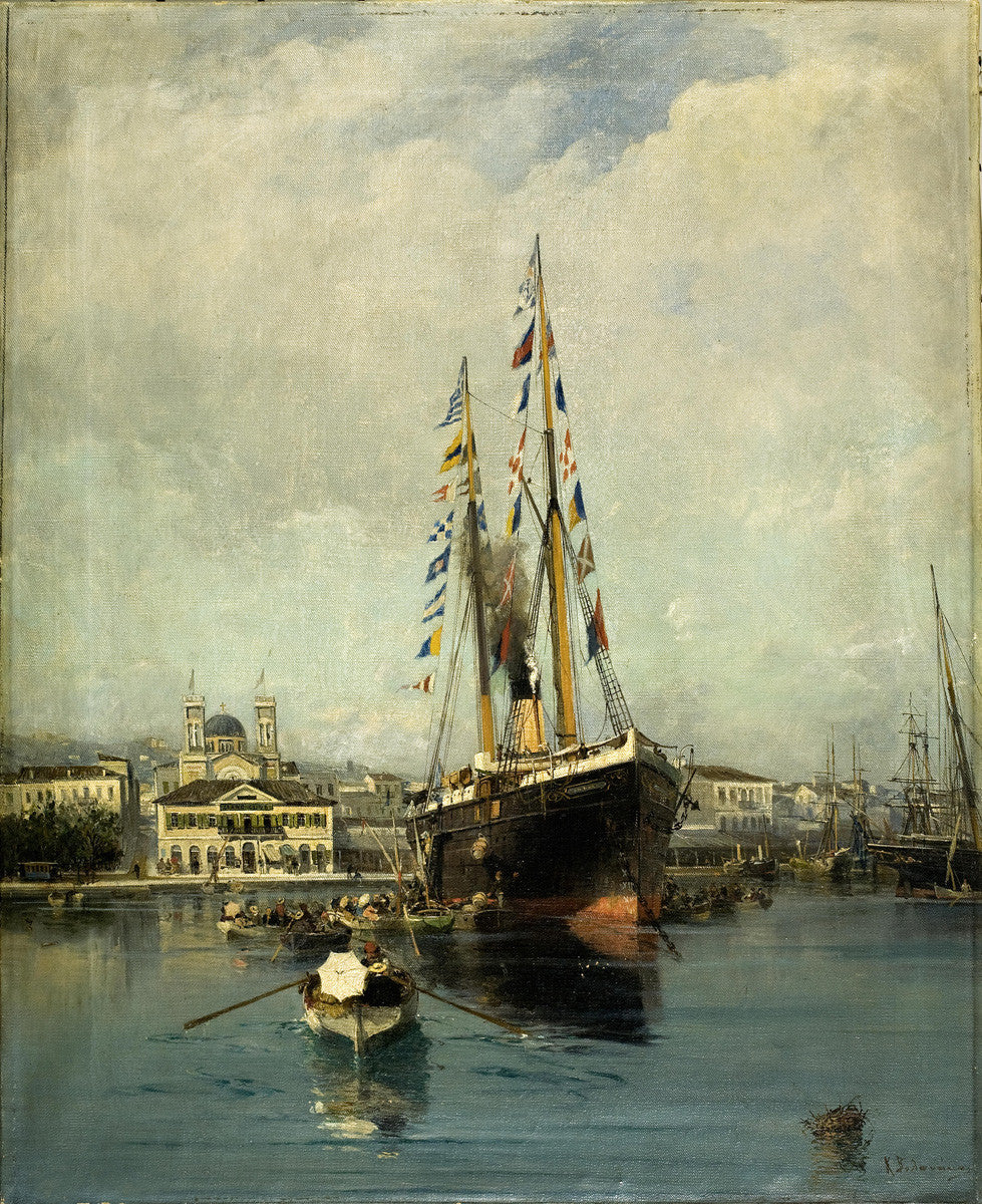 Konstantinos Volanakis - Departure from Piraeus to Tinos