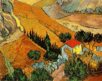 Vincent van Gogh - Landscape with House and Ploughman