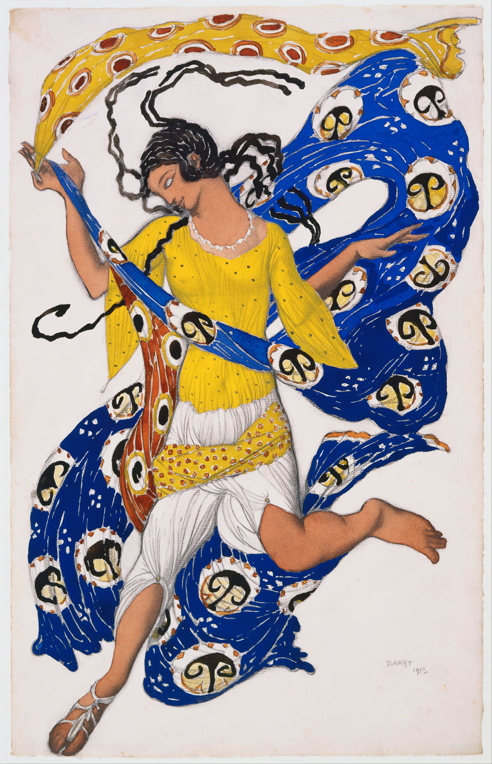 Léon Bakst - The Butterfly (Costume Design for Anna Pavlova)