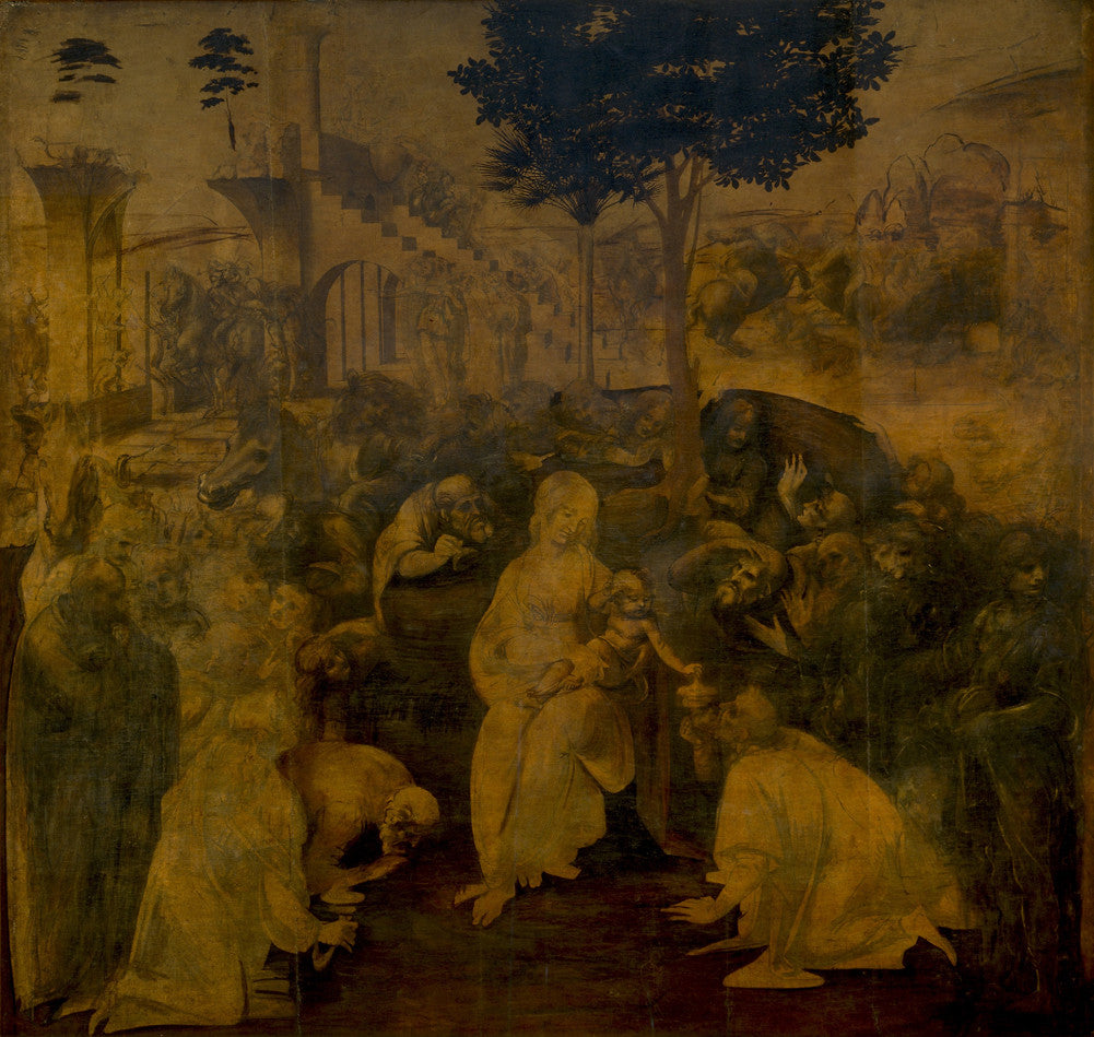 Leonardo Da Vinci - Adoration of the Magi-Reproduction-Get Custom Art