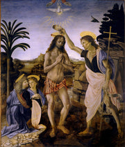 Leonardo Da Vinci - The Baptism of Christ-Reproduction-Get Custom Art