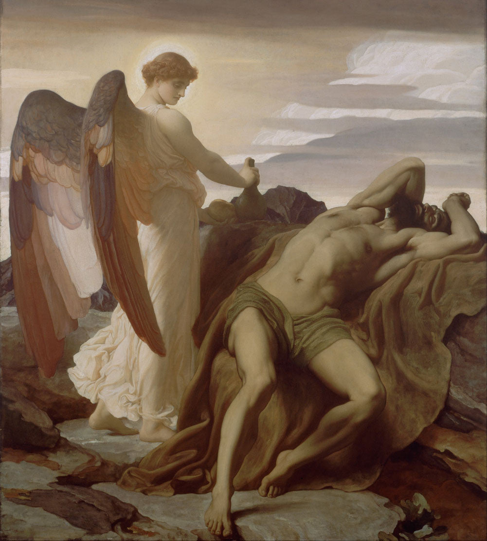 Lord Frederick Leighton - Elijah in the Wilderness