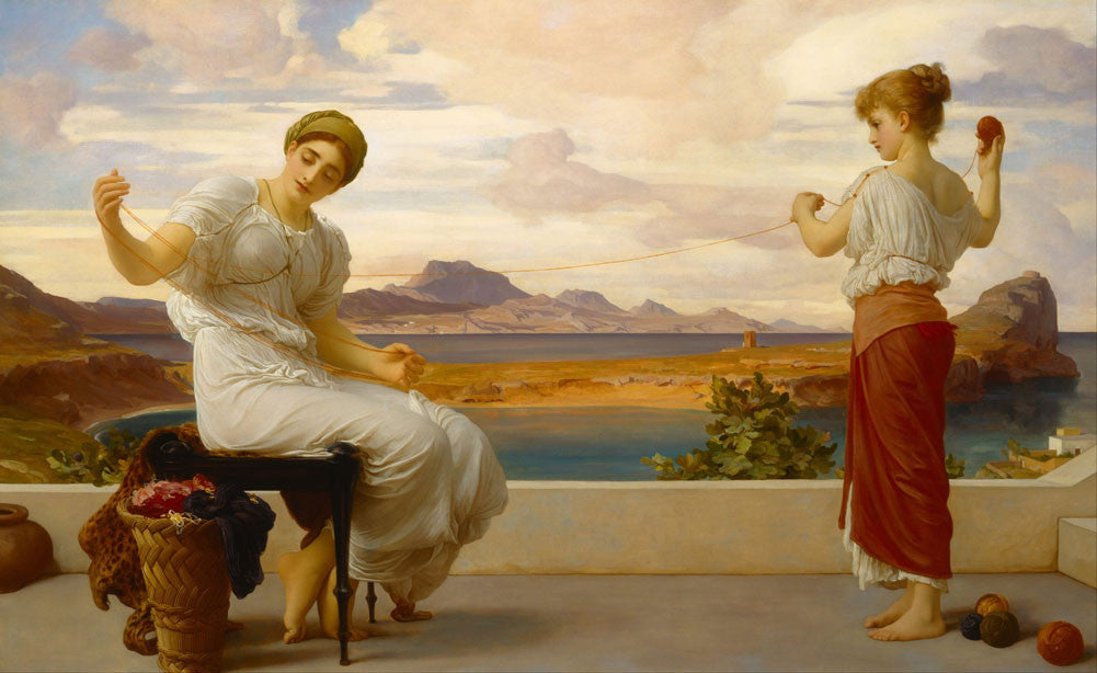 Lord Frederick Leighton - Winding the Skein