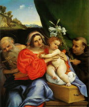 Lorenzo Lotto - Madonna with St. Jerome and St. Anthony of Padua-Reproduction-Get Custom Art