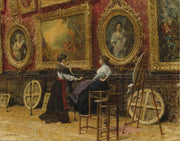Louis Béroud - The Copyists at the Louvre-Reproduction-Get Custom Art