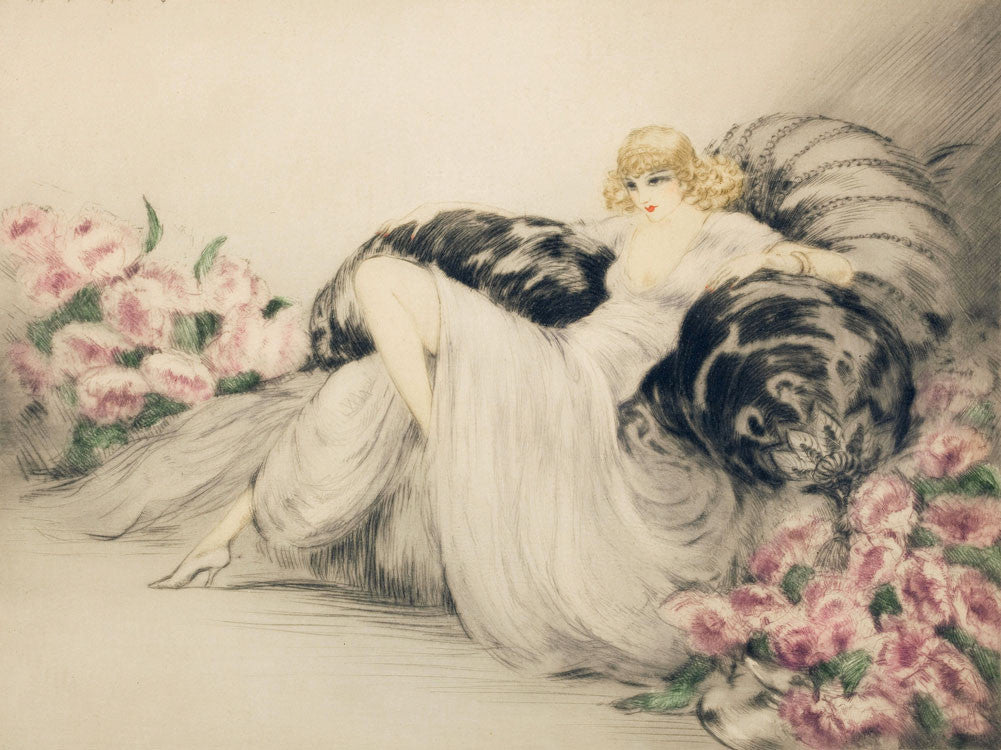 Louis Icart - Peonies