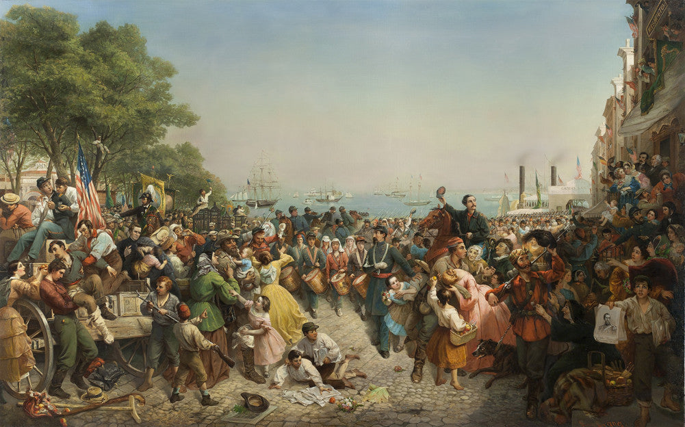 Louis Lang - Return of the 69th (Irish) Regiment, N.Y.S.M. from the Seat of War-Reproduction-Get Custom Art