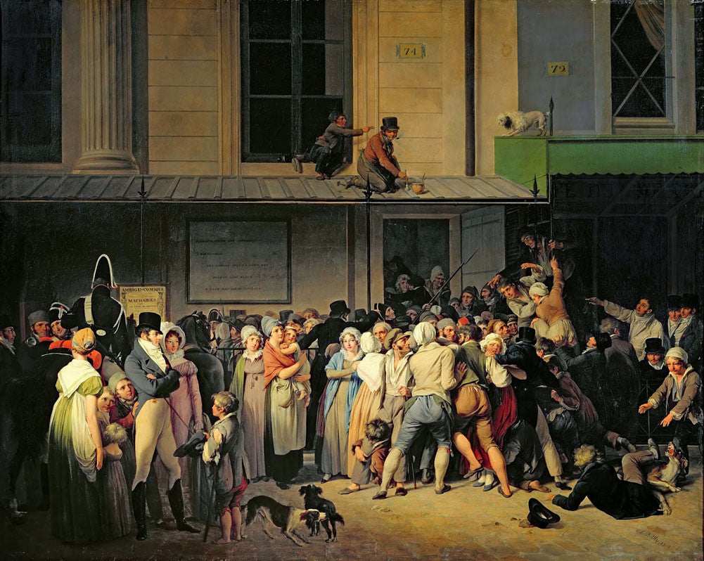 Louis-Leopold Boilly - The Entrance to the Theatre, De L Ambigu-Comique