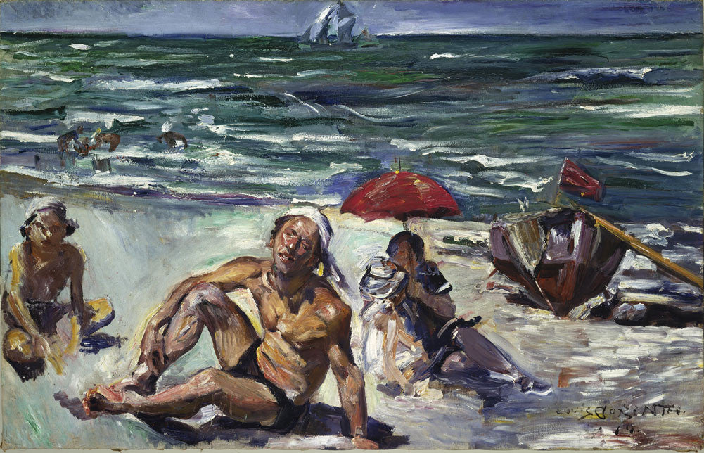 Lovis Corinth - Am Strand von Forte dei Marmi-Reproduction-Get Custom Art