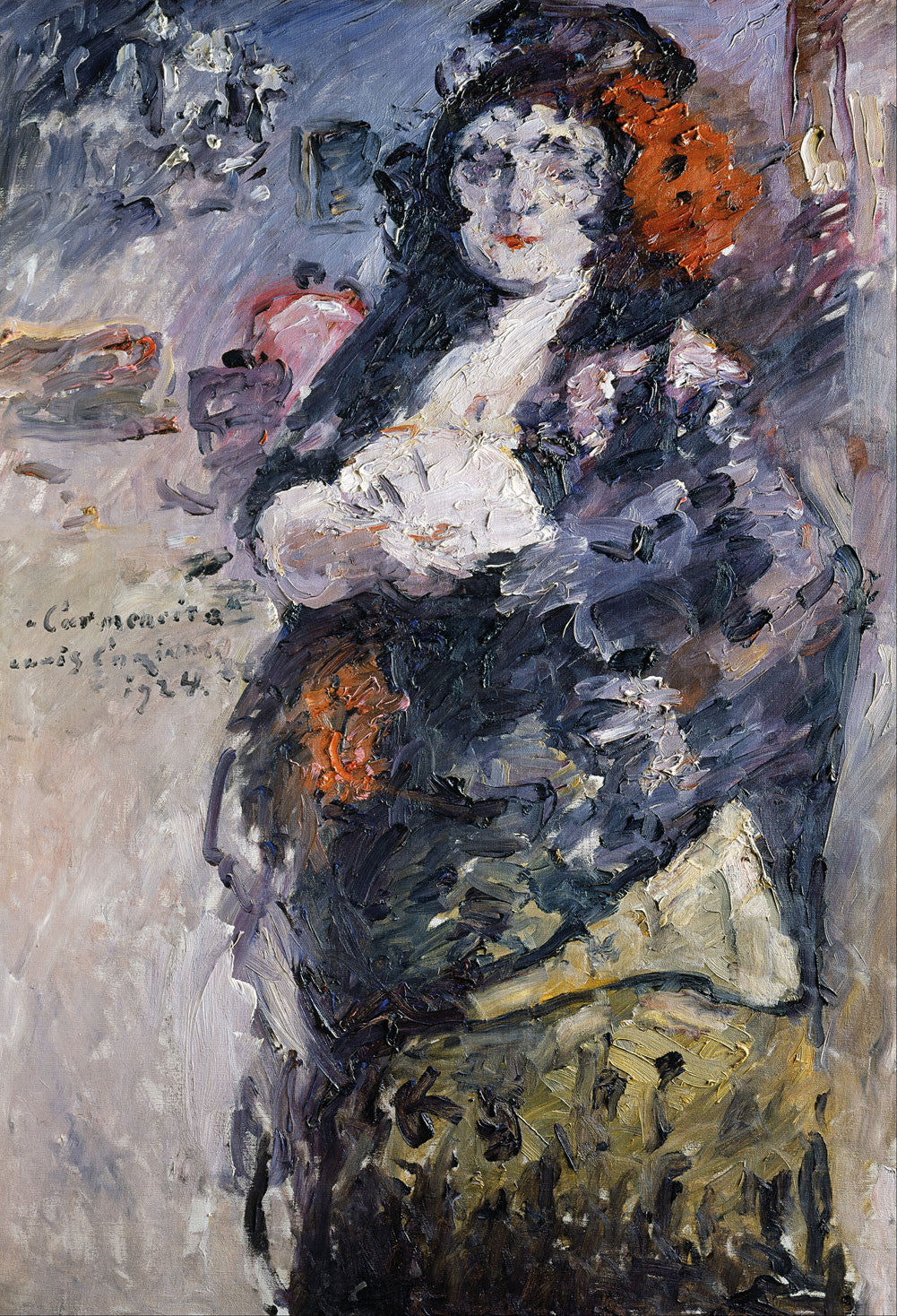 Lovis Corinth - Carmencita, Portrait of Charlotte Berend Corinth in Spanish Dress-Reproduction-Get Custom Art