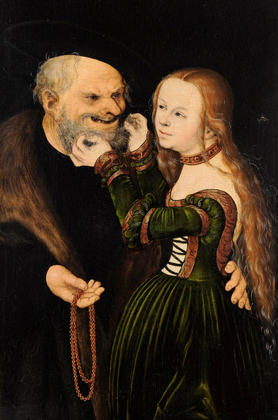 Lucas Cranach the Elder - The Unequal Couple (Old Man in Love)