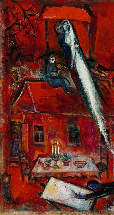 Marc Chagall - Crepuscule Ou La Maison Rouge