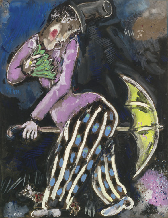 Marc Chagall - L'Homme Au Parapluie